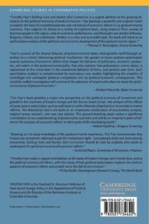 Building States and Markets after Communism achterzijde