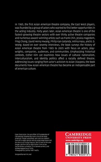 A History of Asian American Theatre achterzijde