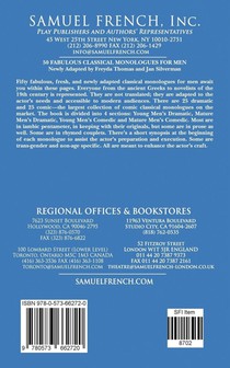 50 Fabulous Classical Monologues for Men achterzijde