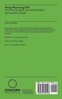 Thespy Playwriting 2021 achterzijde