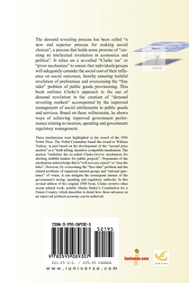 Demand Revelation and the Provision of Public Goods achterzijde