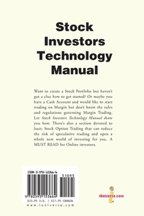 Stock Investors Technology Manual achterzijde