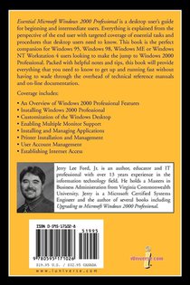 Essential Microsoft Windows 2000 Professional achterzijde
