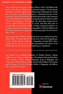 Rebecca West and the God That Failed achterzijde