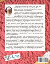 You're Never Too Old To Quilt achterzijde