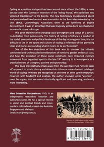 Sydney's Cycling Communities - Pioneers and Unsung Heroes of its Cycling Past 1820s to 2020s achterzijde