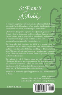 St Francis of Assisi achterzijde