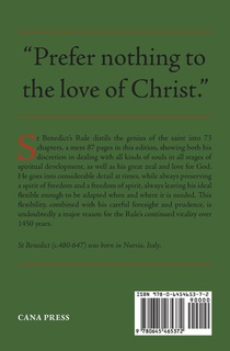 The Rule of St Benedict achterzijde