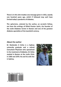 A Doctor's Wisdom for Diabetics achterzijde