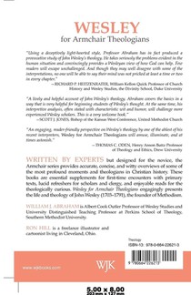Wesley for Armchair Theologians achterzijde