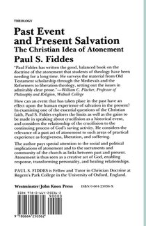 Past Event and Present Salvation achterzijde