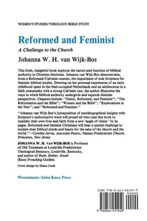 Reformed and Feminist achterzijde