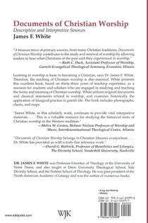 Documents of Christian Worship achterzijde