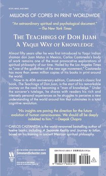 The Teachings of Don Juan achterzijde