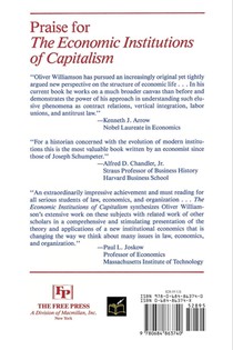 The Economic Intstitutions of Capitalism achterzijde