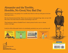 Alexander and the Terrible, Horrible, No Good, Very Bad Day achterzijde