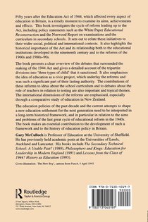 Educational Reconstruction achterzijde