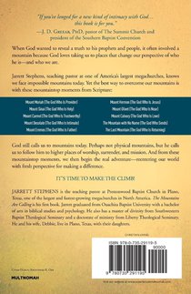 The Mountains are Calling: Making the Climb for a Clearer View of God and Ourselves achterzijde