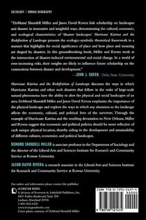 Hurricane Katrina and the Redefinition of Landscape achterzijde