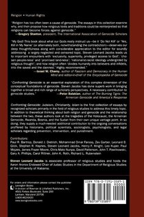 Confronting Genocide achterzijde