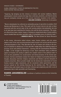 Civil Society and Democracy in Iran achterzijde