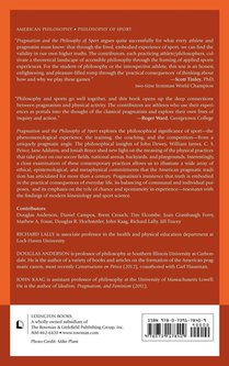 Pragmatism and the Philosophy of Sport achterzijde