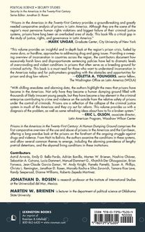 Prisons in the Americas in the Twenty-First Century achterzijde