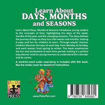 Learn About Days, Months and Seasons achterzijde