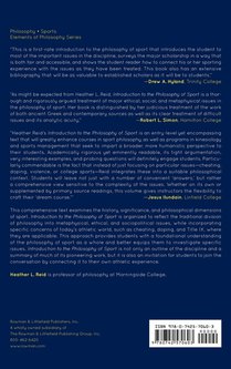 Introduction to the Philosophy of Sport achterzijde