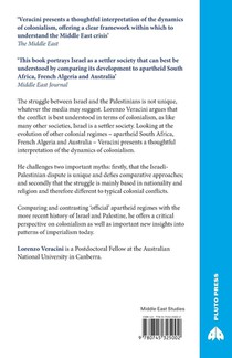 Israel and Settler Society achterzijde