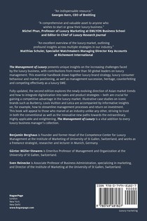 The Management of Luxury achterzijde