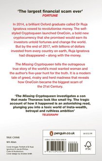 The Missing Cryptoqueen achterzijde