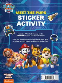Paw Patrol: Meet the Pups Sticker Activity achterzijde