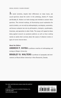 Causal Explanation for Social Scientists achterzijde