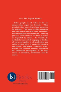 The Expert Witness achterzijde