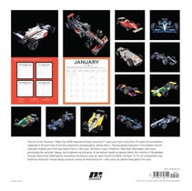 The Art of the Formula 1 Race Car 2026 16-Month Calendar achterkant