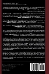 Ecce Educatrix Tua achterzijde