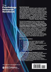 The Psychology Research Handbook achterzijde