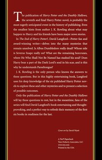 The End of Harry Potter? achterzijde