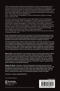 Public Administration Evolving SPECIAL SALE achterzijde