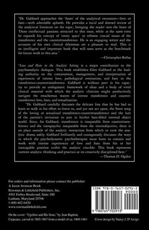 Love and Hate in the Analytic Setting achterzijde