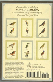 Sibley Backyard Birding Postcards achterkant