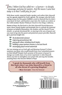 Partners in Prayer achterzijde