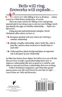 What You Need to Know before You Fall in Love achterzijde