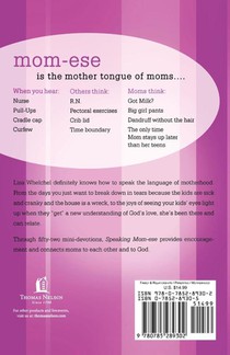 Speaking Mom-ese achterzijde