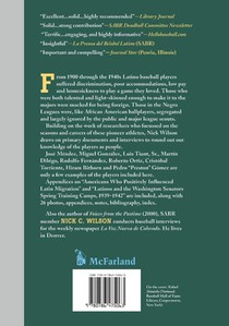 Early Latino Ballplayers in the United States achterzijde