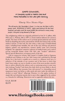 Safe Counsel achterzijde