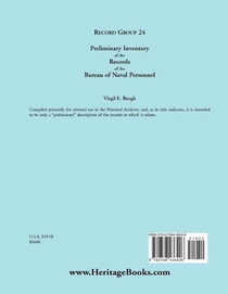 Preliminary Inventory of the Records of the Bureau of Naval Personnel achterzijde