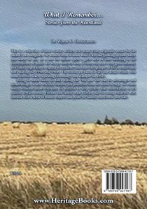 What I Remember... Stories from the Heartland achterzijde