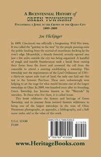 A Bicentennial History of Green Township achterzijde